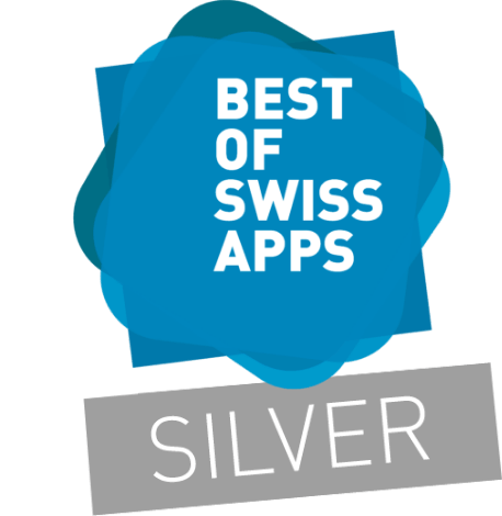 Staay ist ausgezeichnet mit 8 x Silber bei Best of Swiss Apps