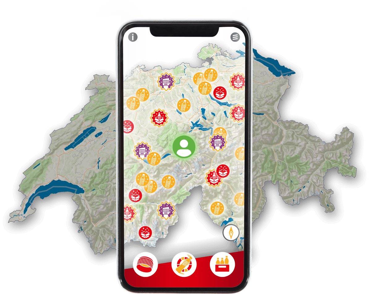 Tausende Interaktionspunkte in der ganzen Schweiz verteilt