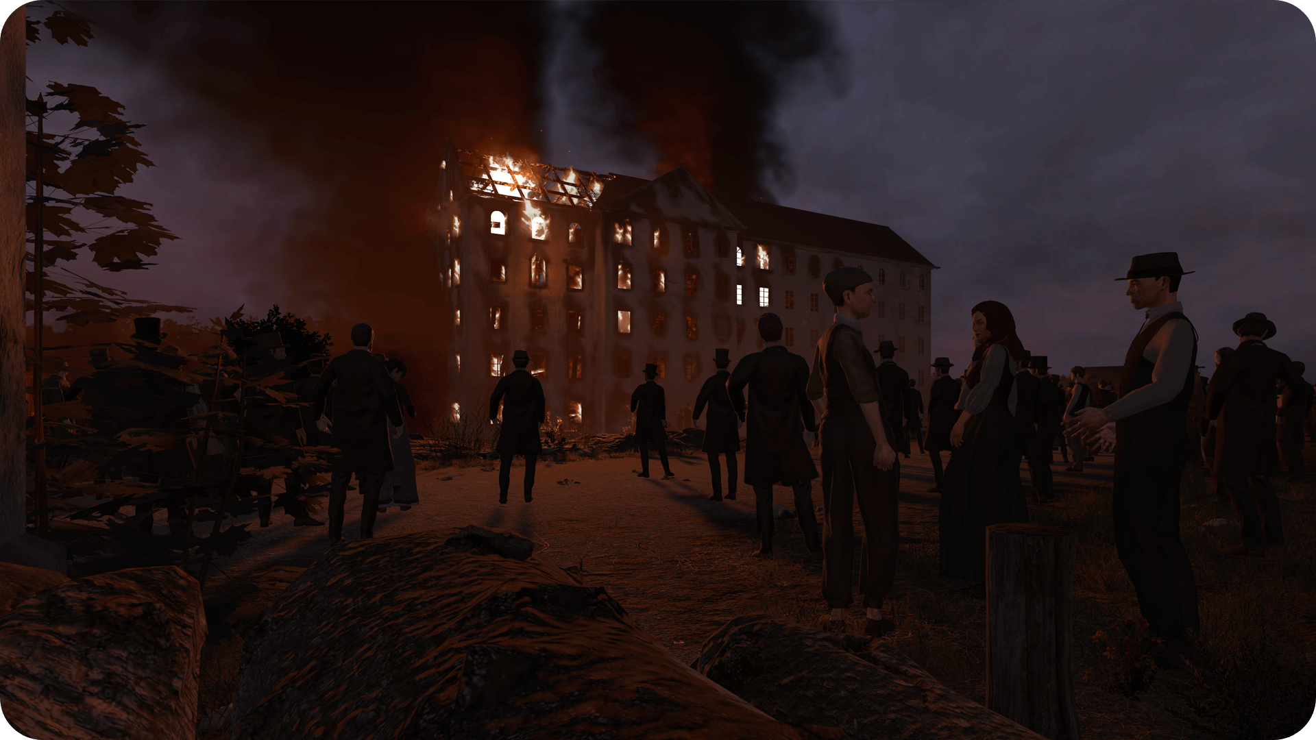 Custom modellierte und animierte Fabrik brennt in Virtual Reality nieder